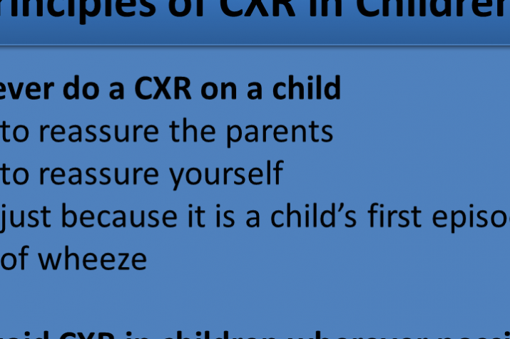 Imaging chests in children. Is this a routine